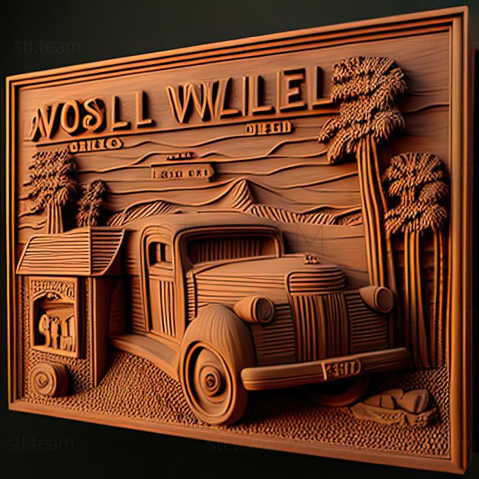 3D модель Викторвилл Калифорния (STL)